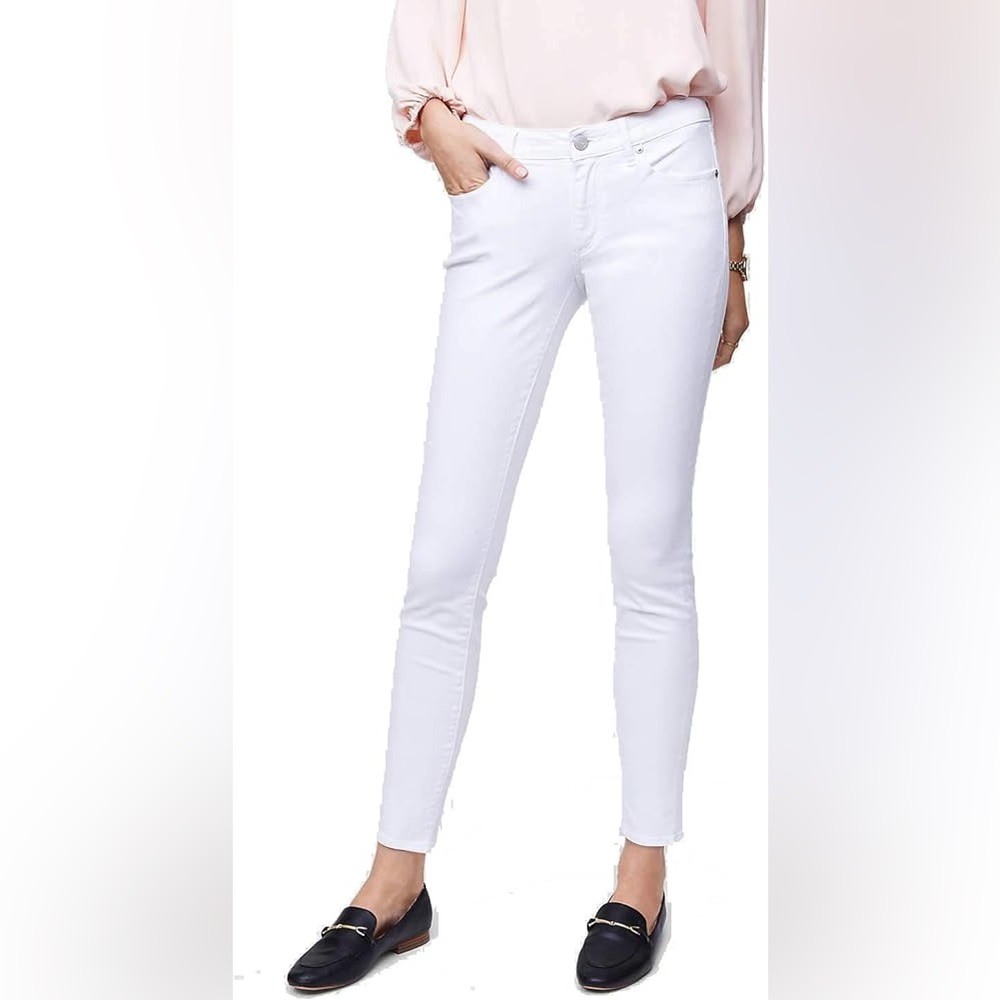LOFT Slim Pockets Petite White Skinny Jeans Size 29/8